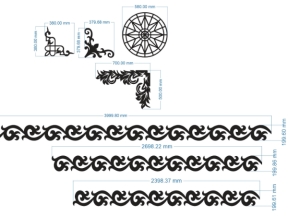 File cnc hoa văn mái kính bản vẽ chuẩn đẹp