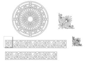 File cnc hoa văn mái kính mới