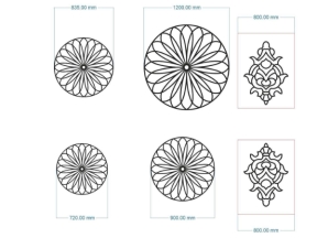 File cnc hoa văn mái kính mới cao cấp