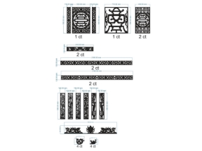 File cnc hoa văn xe tang file cad đẹp