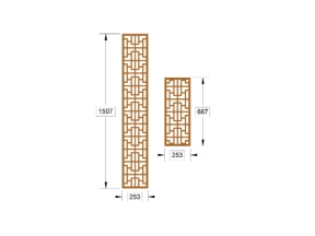 File cnc kích thước 2 thiết kế vách ngăn