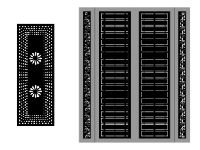 File cnc mẫu cổng 4 cánh đơn giản nhất file nét