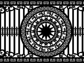 File cnc mẫu hàng rào trống đồng