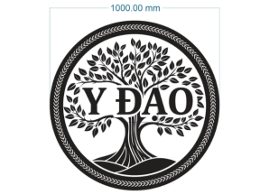File cnc mẫu hoa văn tròn mẫu họa tiết cây lá