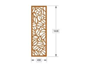 File cnc mẫu vách cổng mẫu họa tiết lá