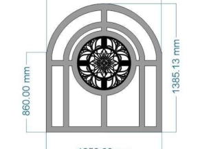 File cnc ô thoáng thông tầng file cad hoa văn tròn đẹp