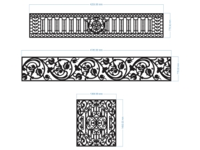File cnc thiết kế 3 lan can đẹp nhất hiện nay