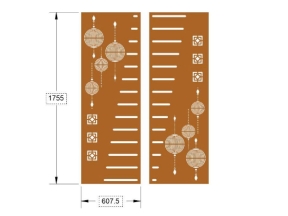 File cnc thiết kế cổng 2 cánh lồng đèn mới nhất