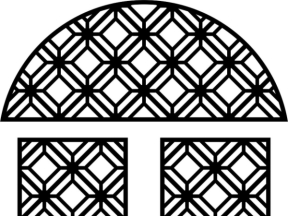 File cnc thiết kế cổng 2 cánh mái vòm dxf