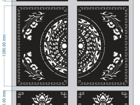 File cnc thiết kế cổng 2 cánh phúc lộc
