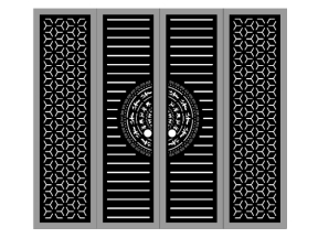 File cnc thiết kế cổng 4 cánh cnc đẹp nhất dxf