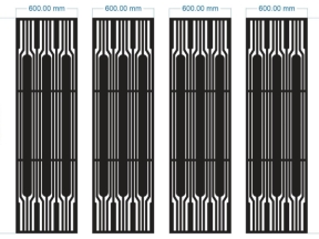 File cnc thiết kế cổng 4 cánh đơn giản dxf