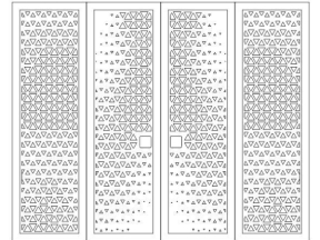 File cnc thiết kế cổng 4 cánh đơn giản giá rẻ