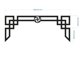 File cnc thiết kế cửa sắt võng đơn giản