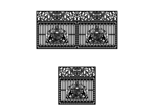 File cnc thiết kế hàng rào 2 kích thước file dxf