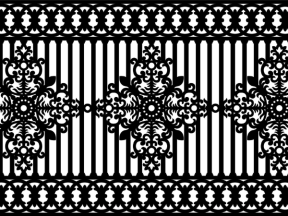 File cnc thiết kế hàng rào dxf mới nhất