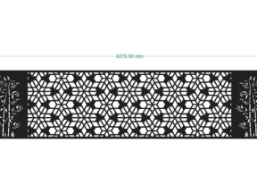File cnc thiết kế hàng rào hoa văn trúc