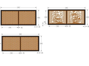 File cnc thiết kế hàng rào tùng cúc trúc mai và bông tuyết