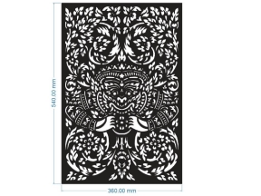 File cnc thiết kế hoa văn cho chùa thái lan