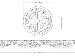 File cnc thiết kế hoa văn mái kính đẹp