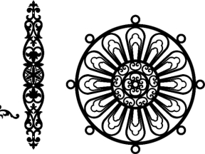 File cnc thiết kế hoa văn mái kính dxf cao cấp