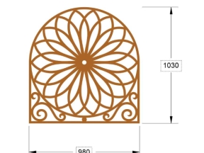 File cnc thiết kế hoa văn ô thoáng kiểu mới