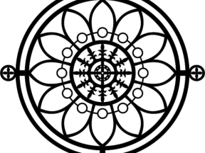 File cnc thiết kế hoa văn tròn mái kính đẹp nhất