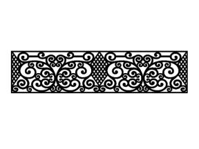File cnc thiết kế lan can 2d