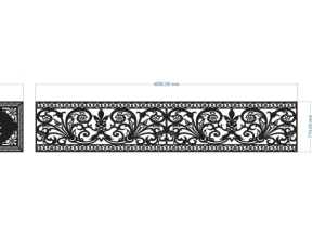 File cnc thiết kế lan can và hoa sen