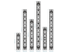 File cnc thiết kế trụ cột hoa văn đẹp