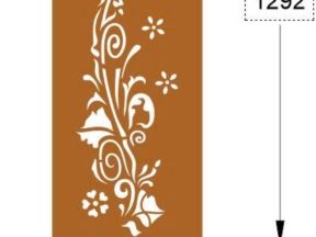 File cnc thiết kế vách cổng hoa lá