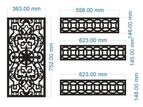 File cnc thiết kế vách cổng và đồng tiền đẹp