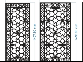 File cnc vách cổng 3 kích thước thiết kế mới nhất