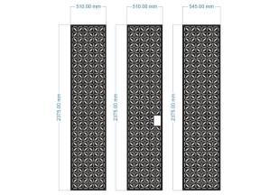 File cnc vách cổng 3 kt đơn giản
