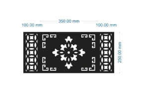 File cnc vách cổng mẫu họa tiết hoa và đồng tiền