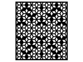 File cnc vách mẫu họa tiết hình thoi