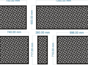 File cnc vách ngăn 5 kích thước thiết kế