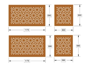 File cnc vách ngăn đơn giản 4 diện tích xây dựng