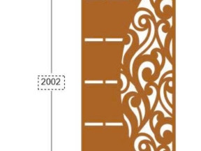 File cửa sắt cổng 2 cánh đơn giản cnc