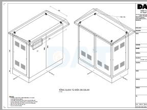 File dwg bản vẽ điện năng lượng mặt trời áp mái dùng inverter cho nhà xưởng(mặt bằng+chi tiết+sơ đồ nguyên lý