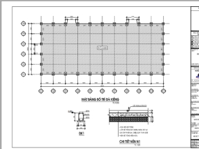 File dwg bản vẽ thi công  nhà kho 15x60m(kiến trúc+kết cấu)