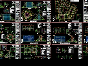 File dwg file biện pháp thi công vách, lõi