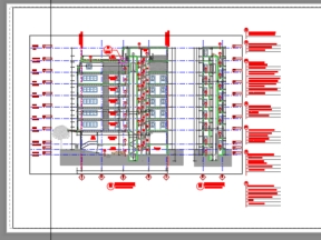 File dwg kiến trúc cao ốc 6 tầng 6x24m(kiến trúc+nội thất)