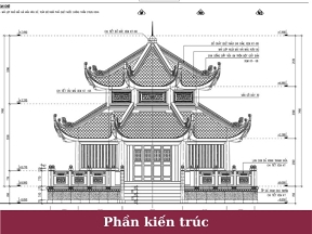 File dwg mẫu bản vẽ mẫu nhà bát giác