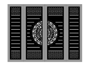 File dxf cổng 4 cánh cnc file cad đẹp