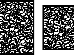 File file cad 2 thiết kế vách ngăn cnc dxf đẹp