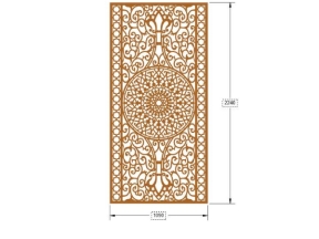 File file cad cnc cổng 1 cánh dxf