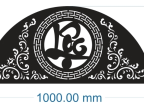 File file cad hàng rào chữ lộc cnc