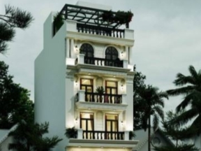 File kiến trúc nhà ở phố 4 tầng 6.8x13.8m revit