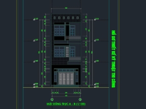 File kiến trúc thiết kế nhà phố 3 tầng kích thước 4.7x17.6m
